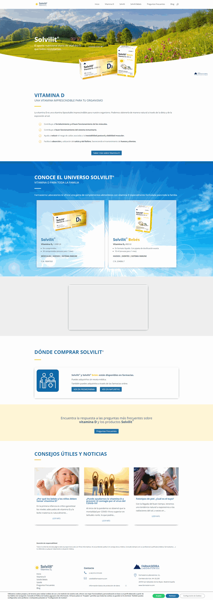 Página web Solvilit